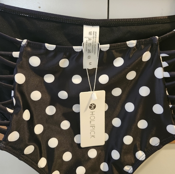 NWT- Size Medium HOLIPICK High Rise Women's Bikini Bottoms Full Coverage . $13 - Picture 9 of 9